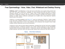 Tablet Screenshot of cancall.com
